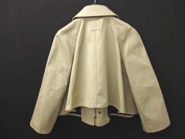 美品 LOEWE ロエベ 24-25AW コットン トラペーズジャケット 36