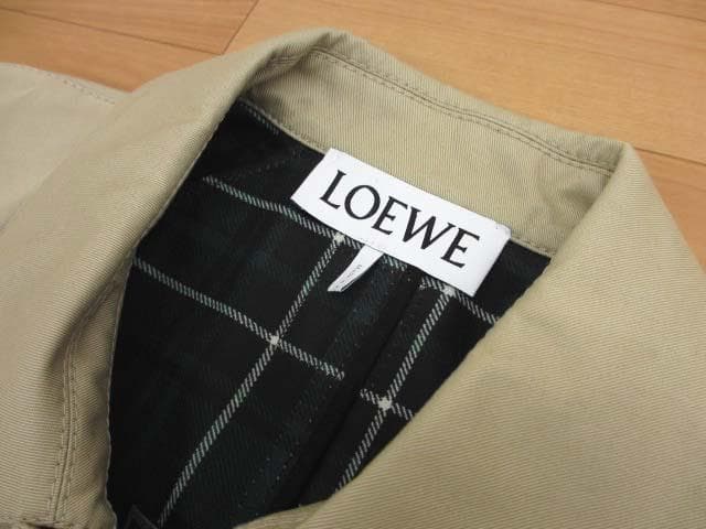 美品 LOEWE ロエベ 24-25AW コットン トラペーズジャケット 36