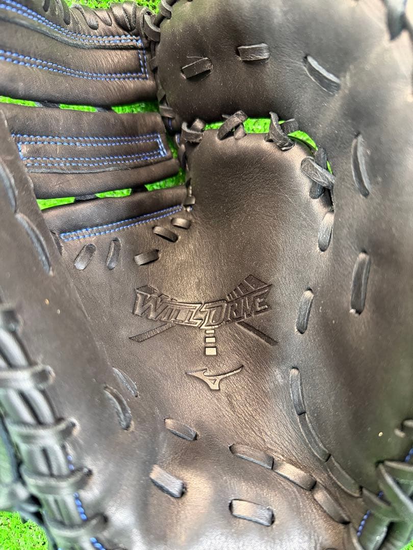 ミズノ 少年軟式 ファーストミット ウィルドライブ ブルー 1AJFY31600