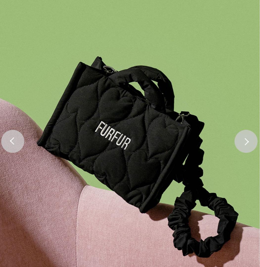 FURFRU ハートキルティングバッグ