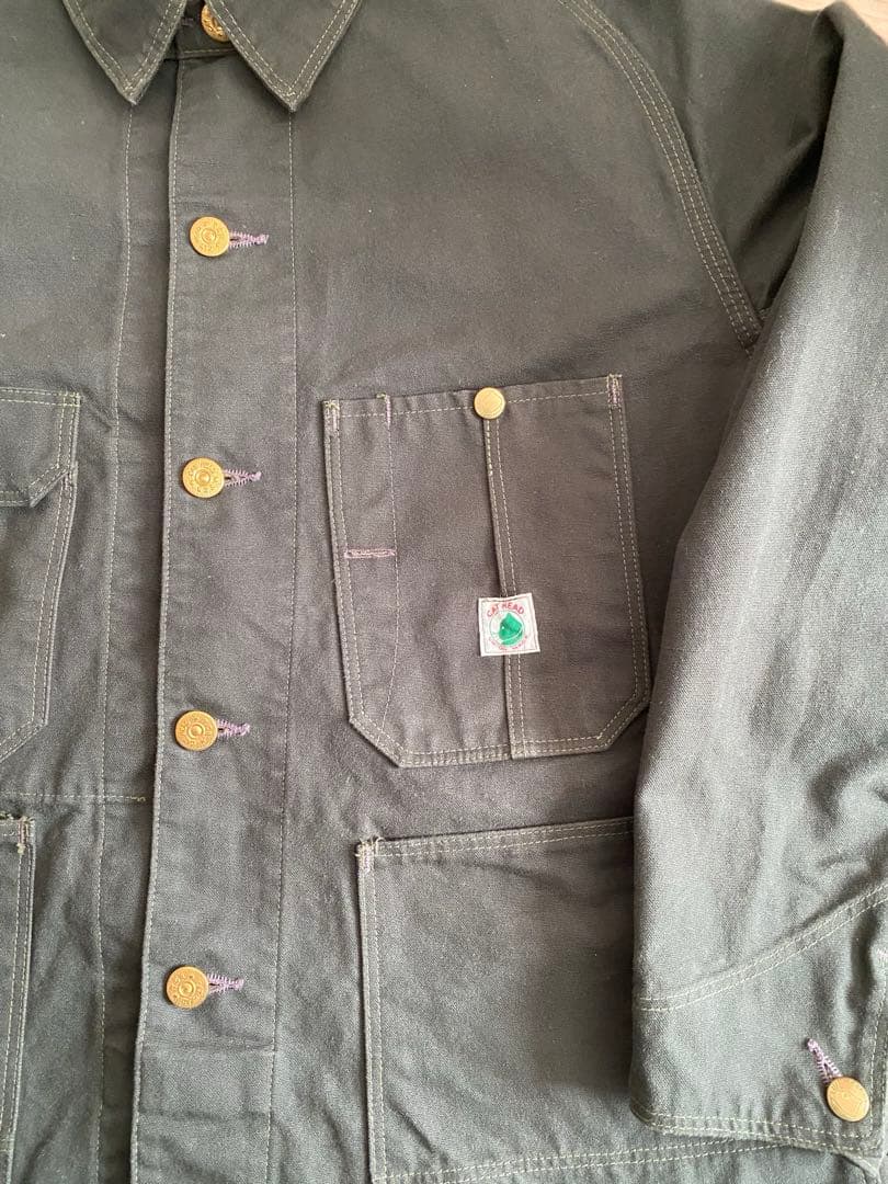 TCBジーンズ Cat Head Jacket Green Canvas