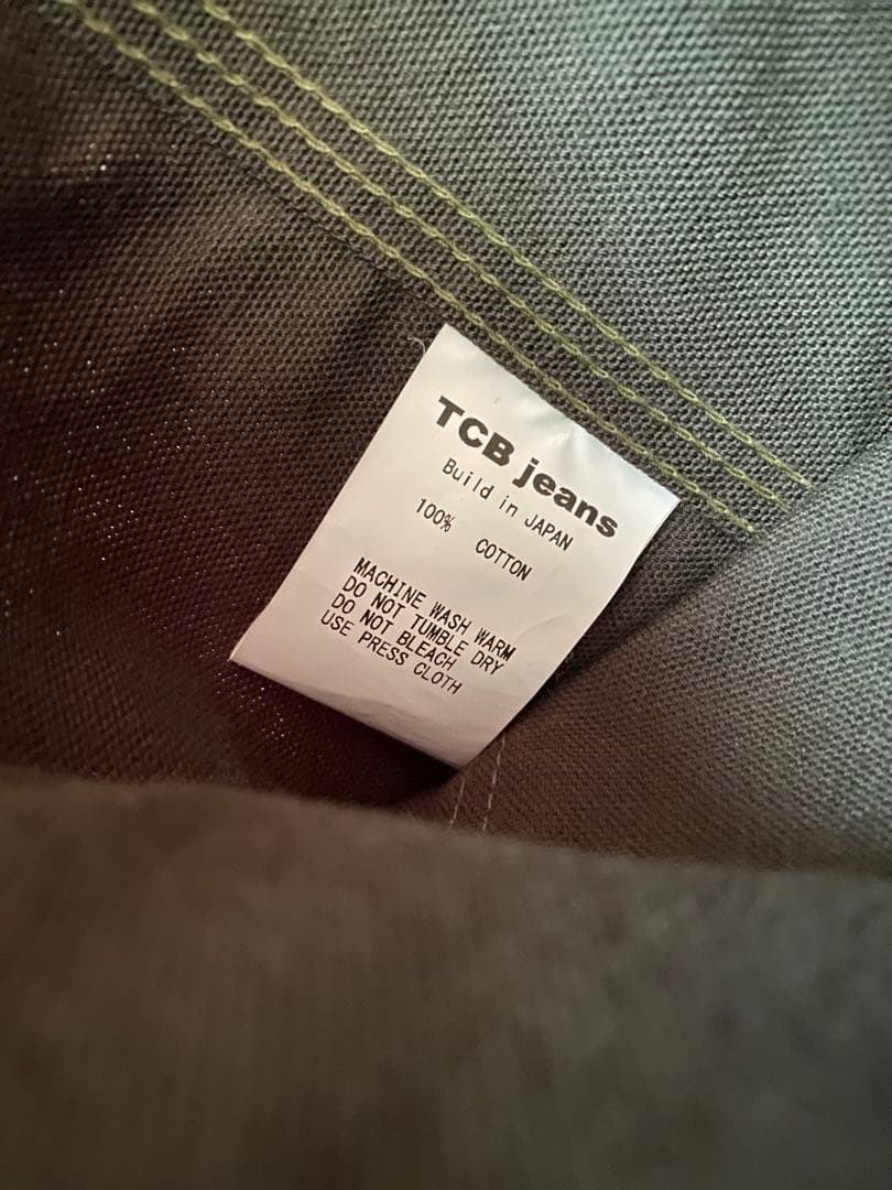 TCBジーンズ Cat Head Jacket Green Canvas