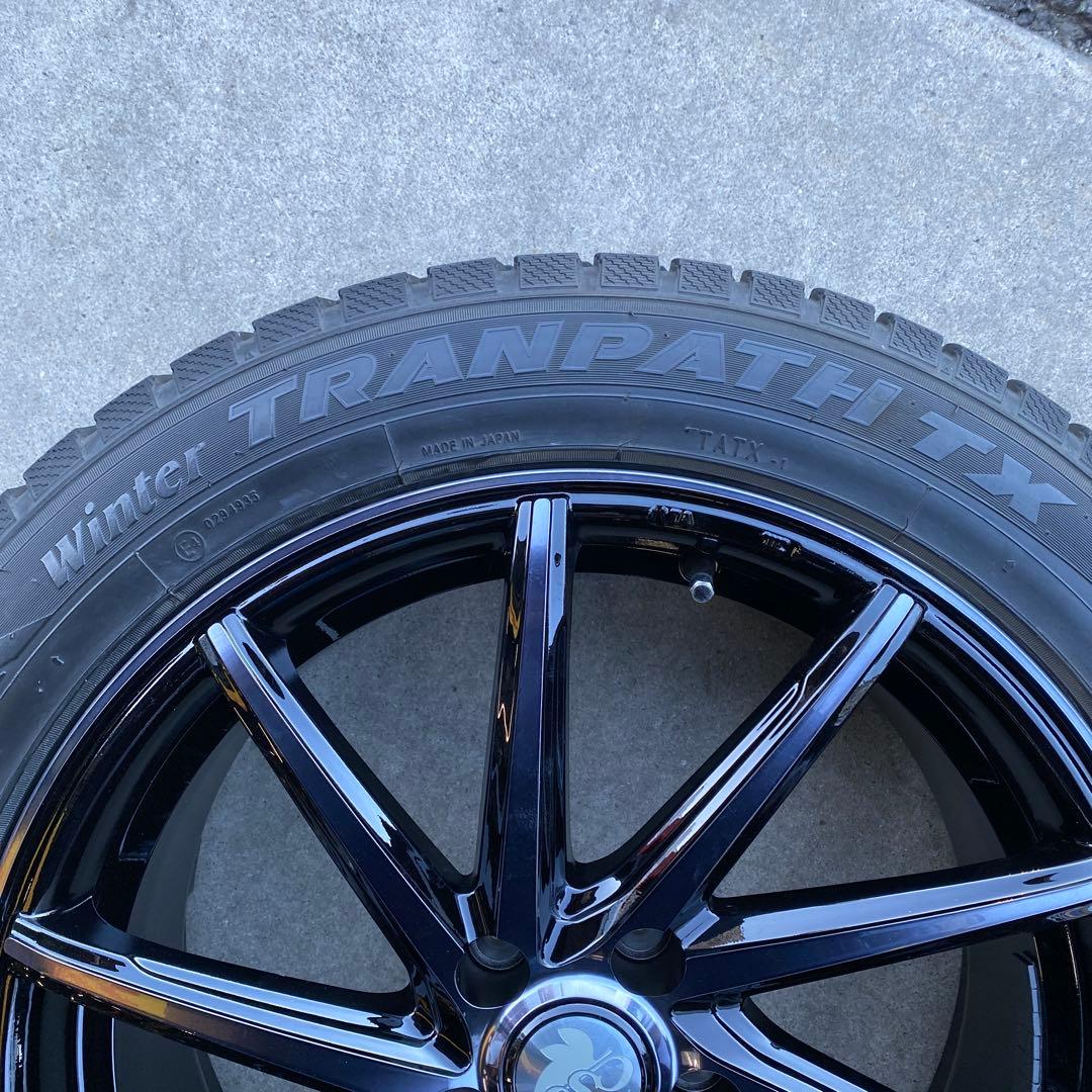 中古バリ溝トーヨースタッドレスセット225/55R19 ハリアー 送料無料