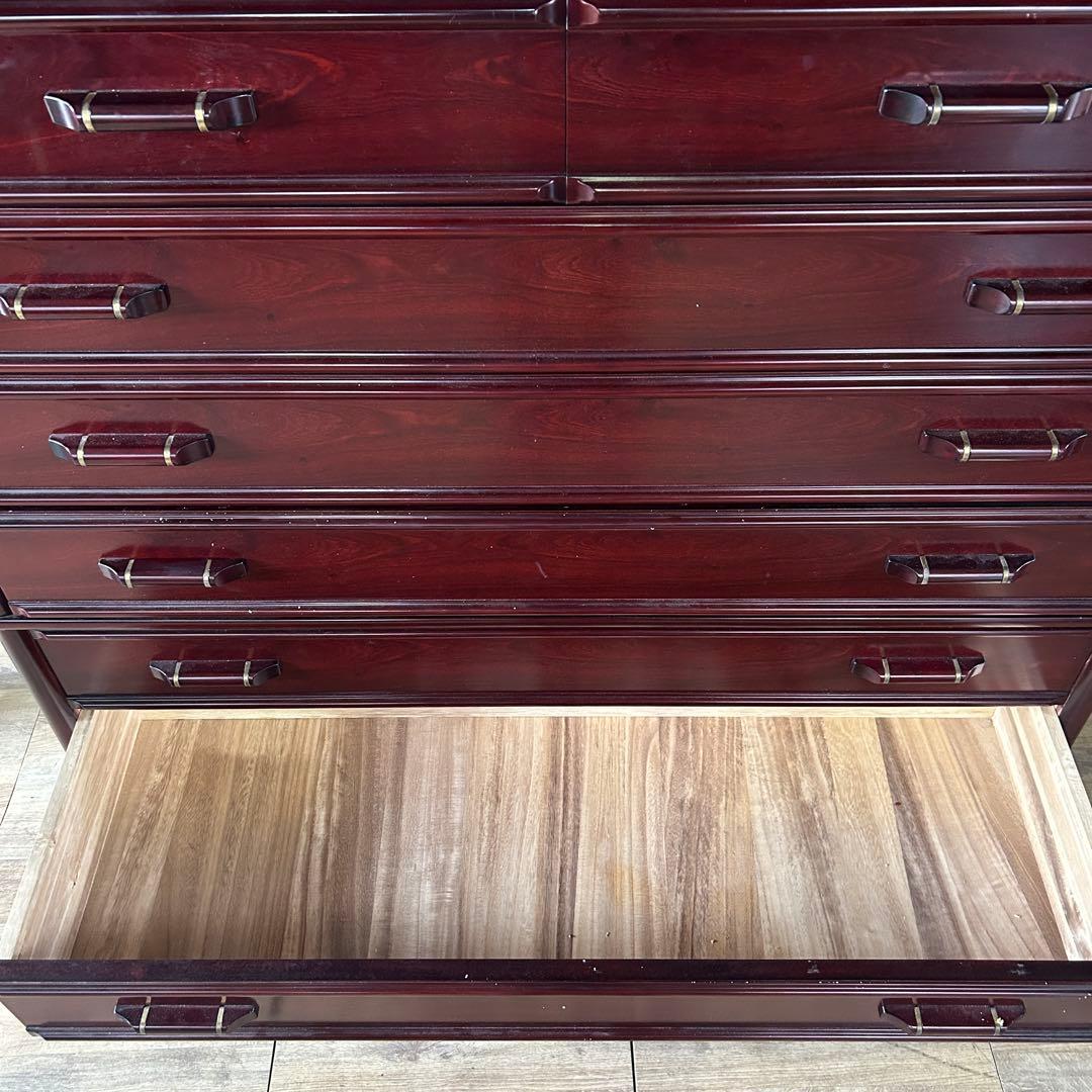 ꧁唐木家具꧂紫檀7段チェスト たんす タンス 箪笥 洋服 衣服 衣類 収納
