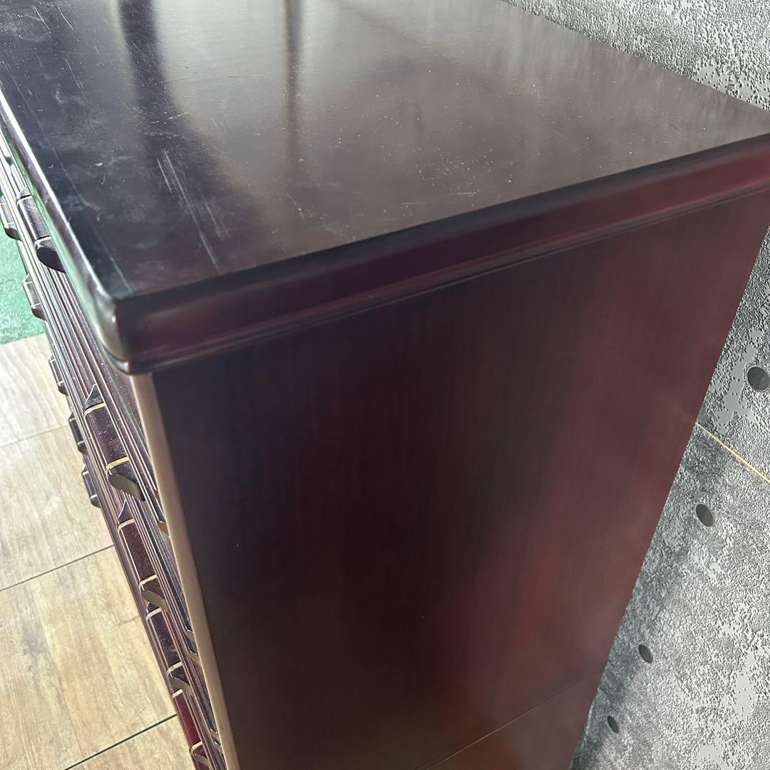 ꧁唐木家具꧂紫檀7段チェスト たんす タンス 箪笥 洋服 衣服 衣類 収納