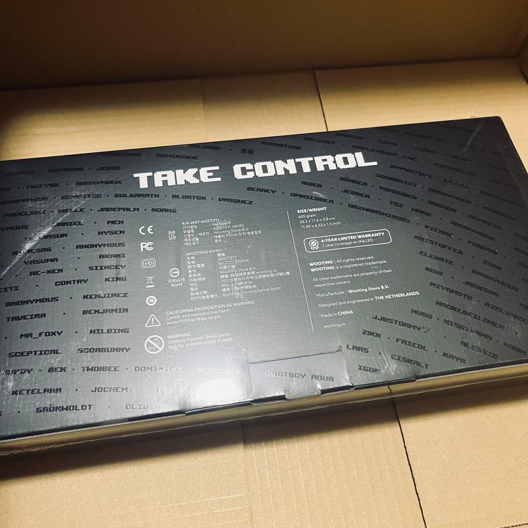 【新品未開封】Wooting 60 HE+ ラピッドトリガー