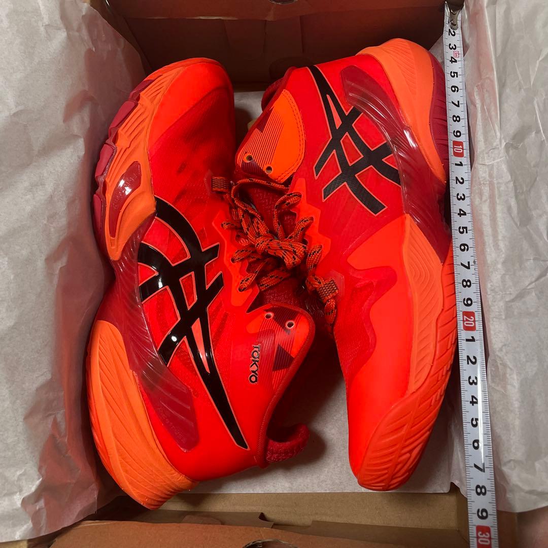 asics メタライズ バレーボールシューズ メンズ24cm