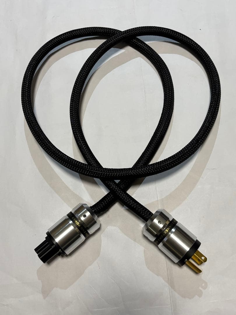 ◾️CAMELOTキャロメット電源ケーブル名機◆PM-600高級プラグ高音質UP②