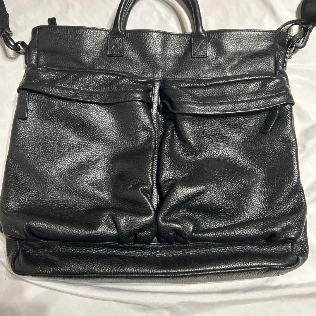 sonne✖️begin レザーヘルメットバッグ　B4サイズ