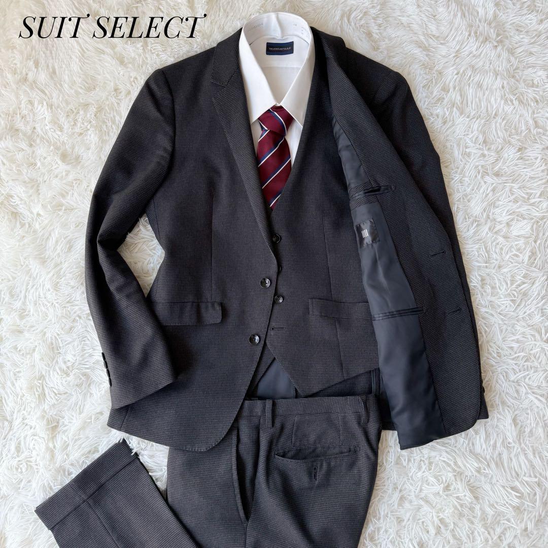 3ピース⭐︎SUIT SELECT セットアップスーツ チャコールグレー S相当④
