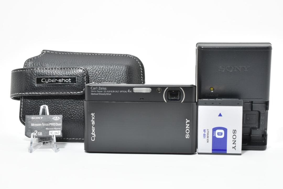 【美品】SONY Cyber-shot DSC-T77 ブラック　動作確認済