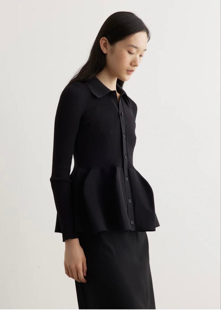 CFCL POTTERY SHIRTS CARDIGAN カーディガン　黒