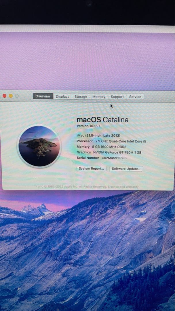 Macデスクトップ iMac (21.5-inch, Late 2013)
