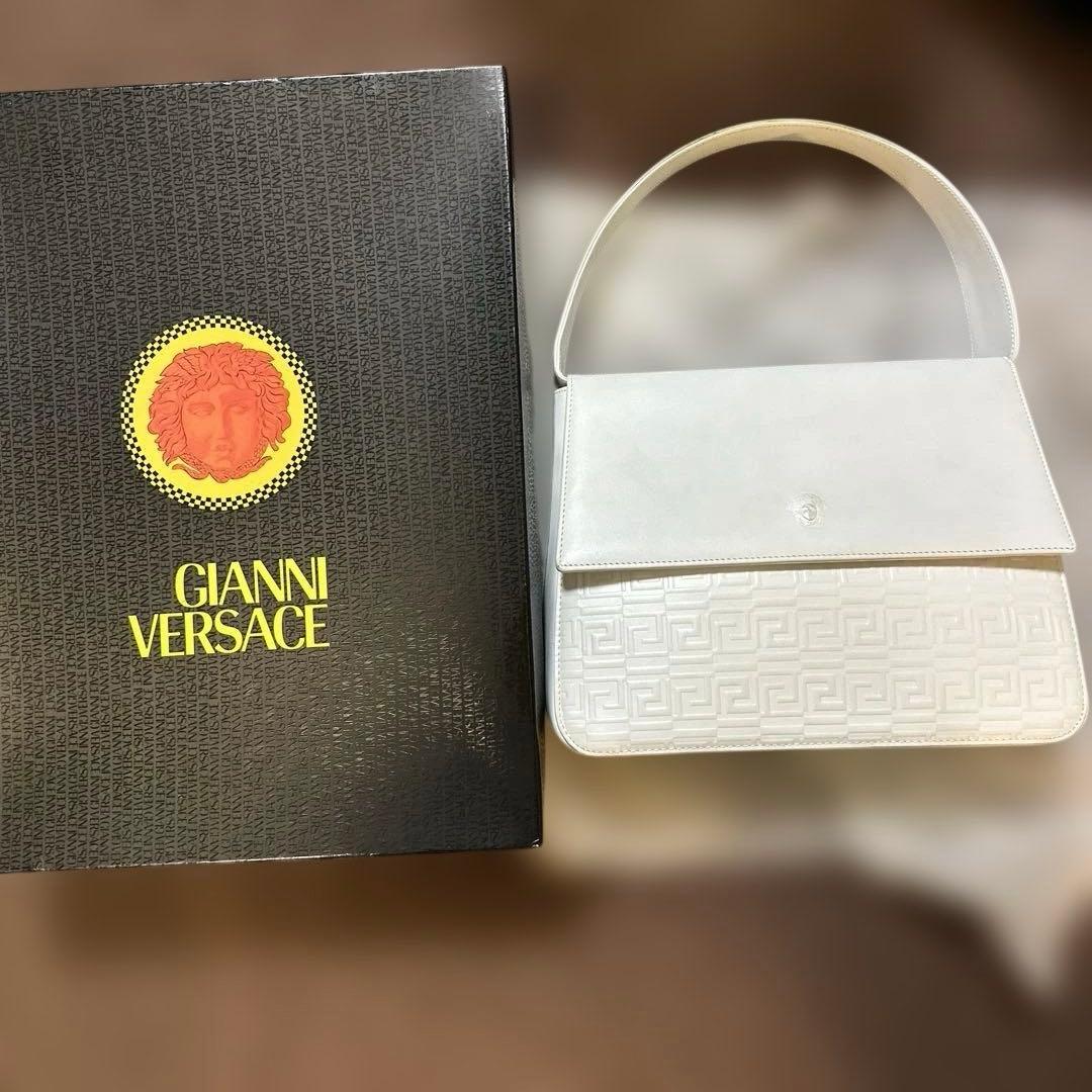 GIANNI VERSACE ホワイト ハンドバッグ