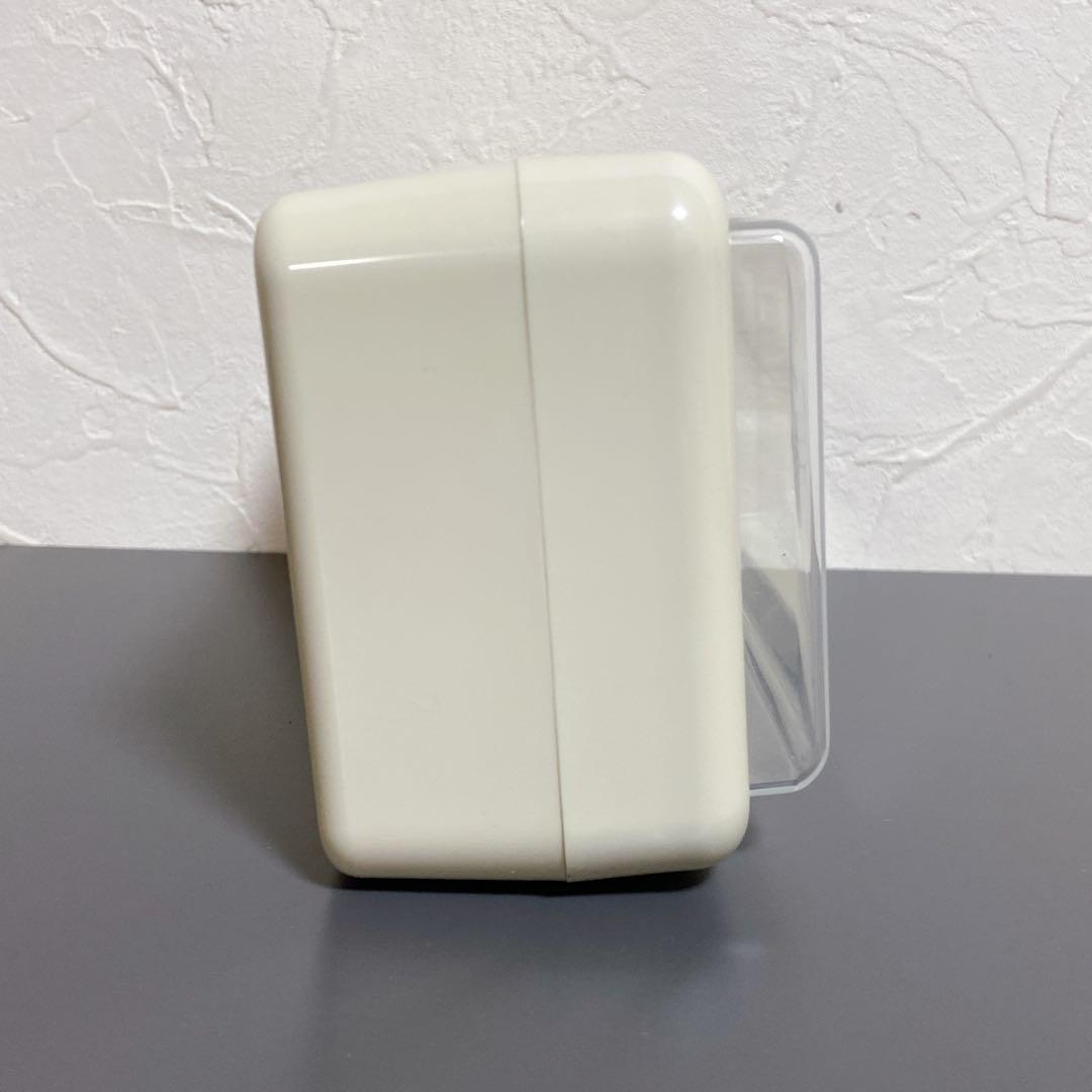 TWEMCO パタパタ時計　クオーツ　クリーム色