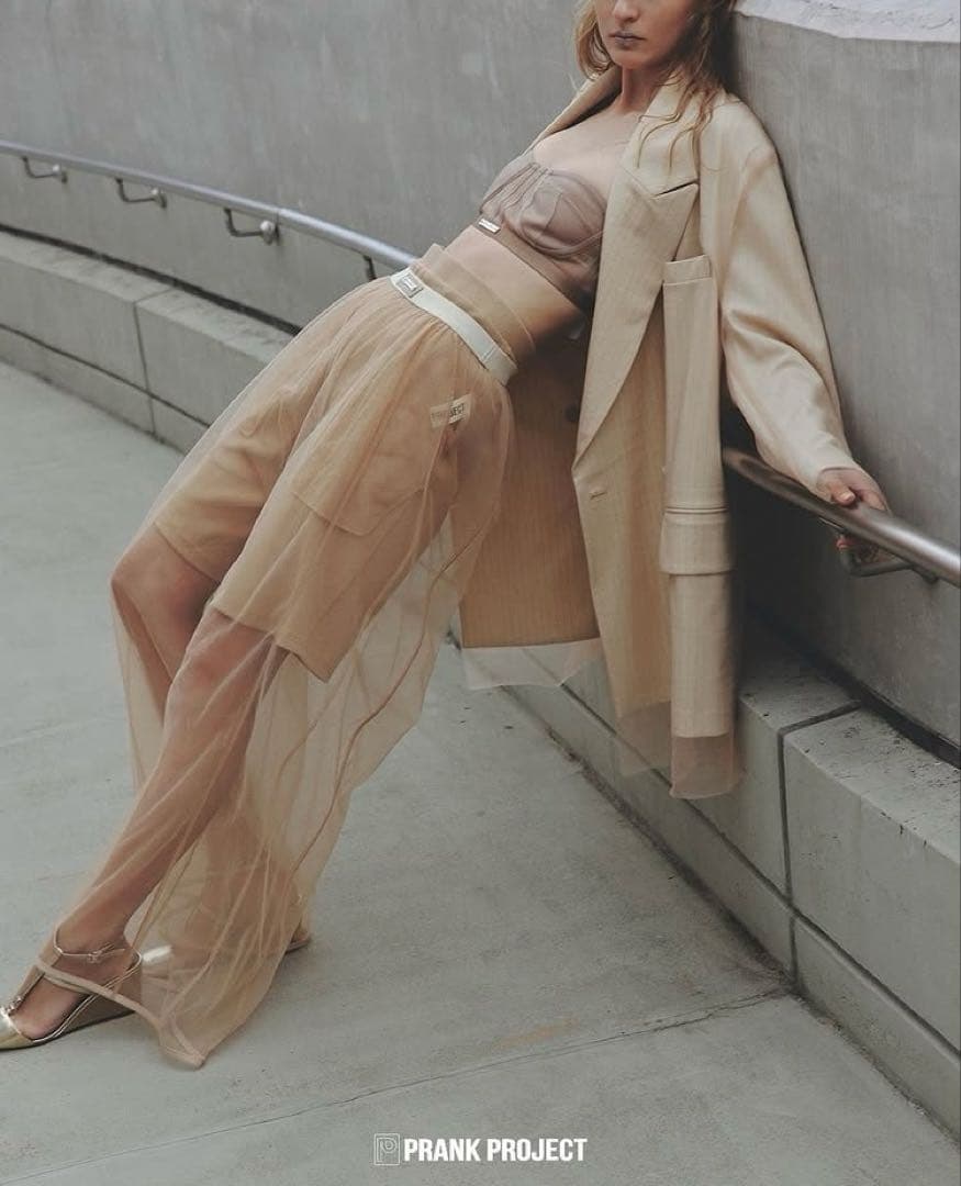 prank project チュール ストライプジャケット