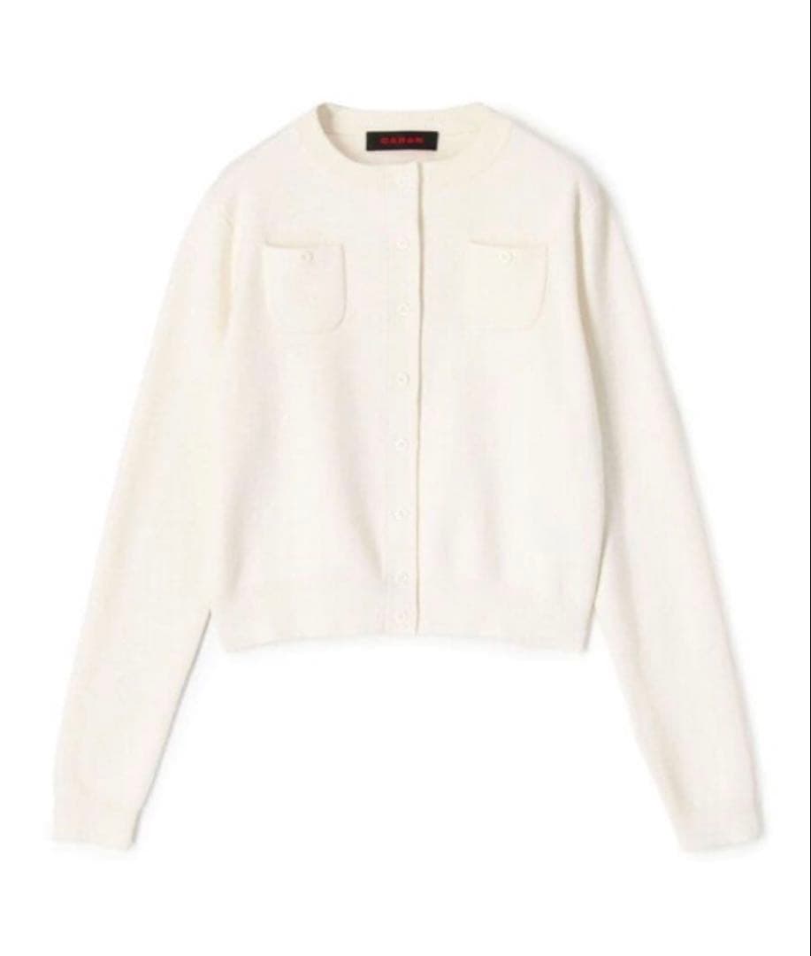 CABAN ホワイト カーディガン 新品