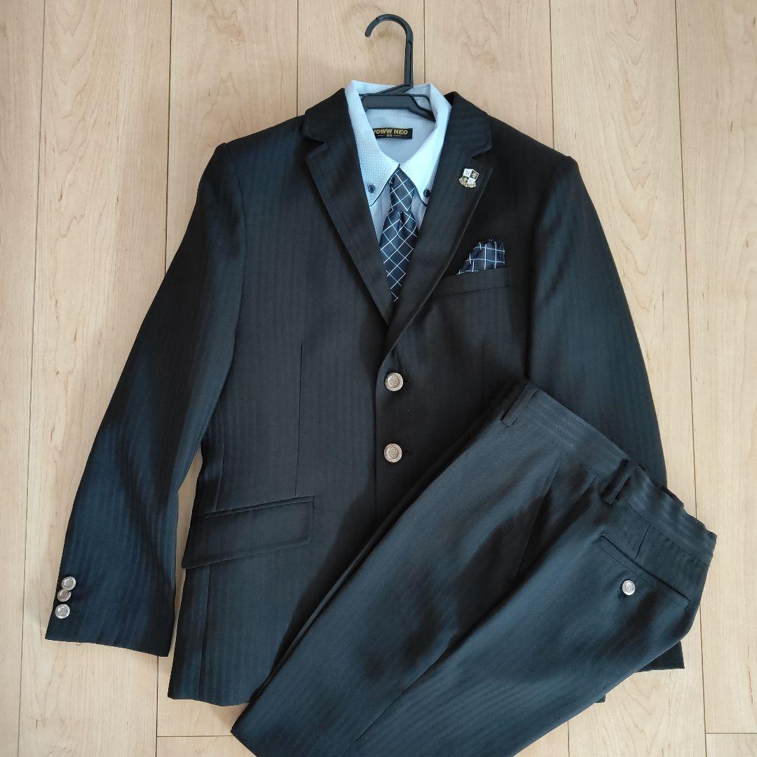 男の子　フォーマルスーツ 160　6点セット　ピンバッチ付き　卒業式　入学式