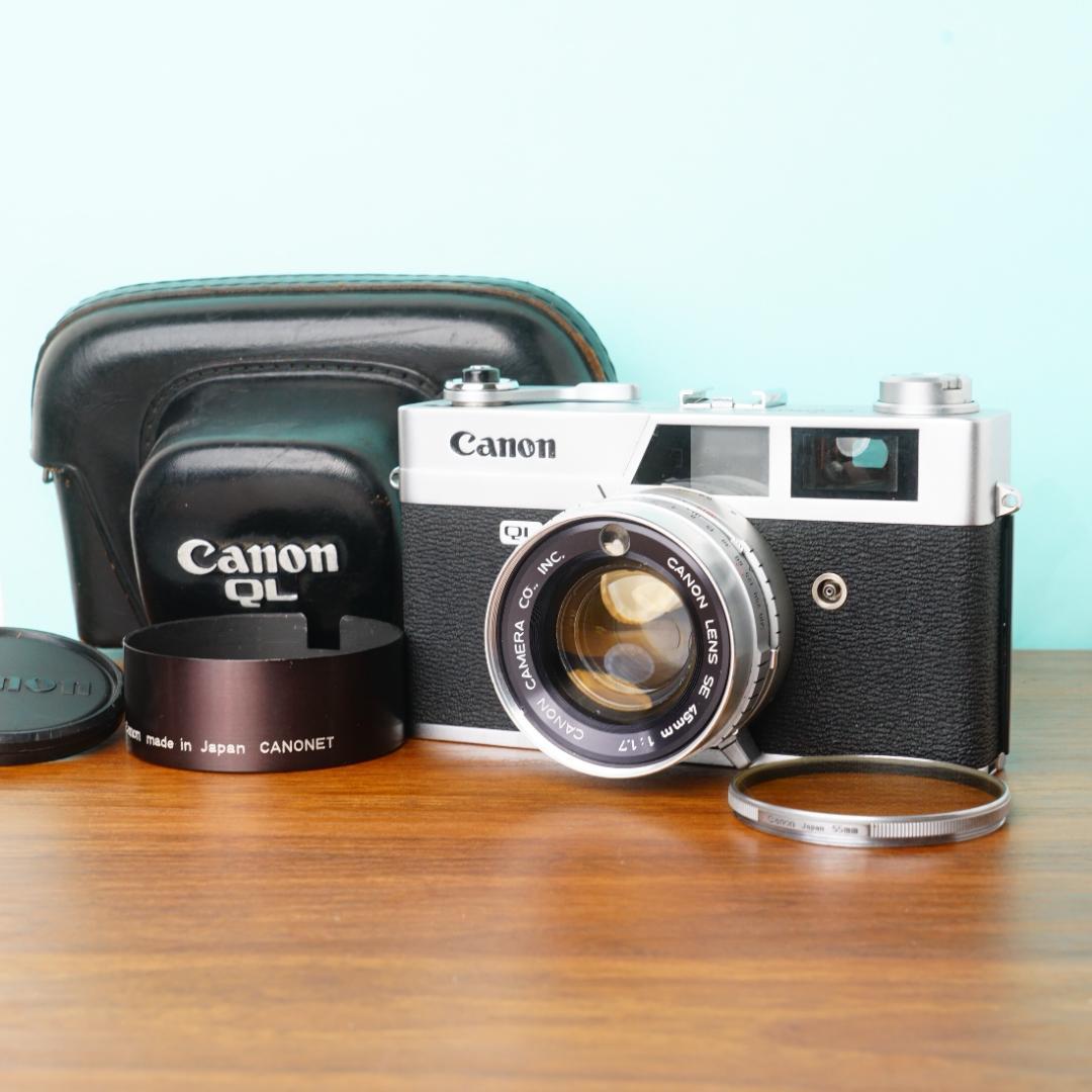[美品] 完動品◎Canon キャノネットQL17 フィルムカメラ #85