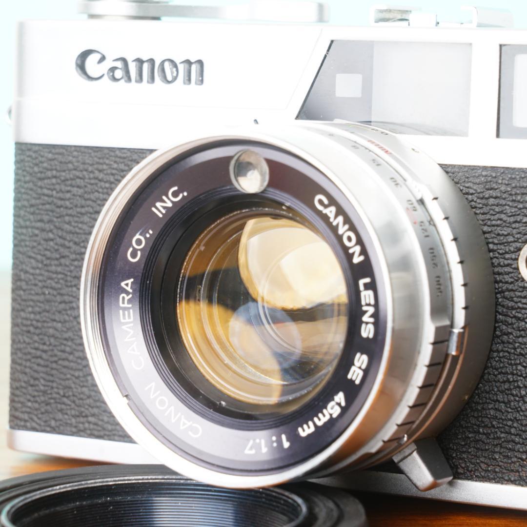 [美品] 完動品◎Canon キャノネットQL17 フィルムカメラ #85