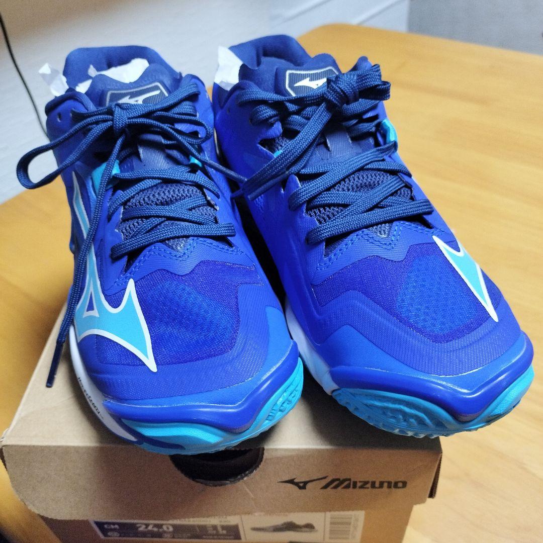 バレーボール シューズ 24.0cmMizuno Energy NXT 青