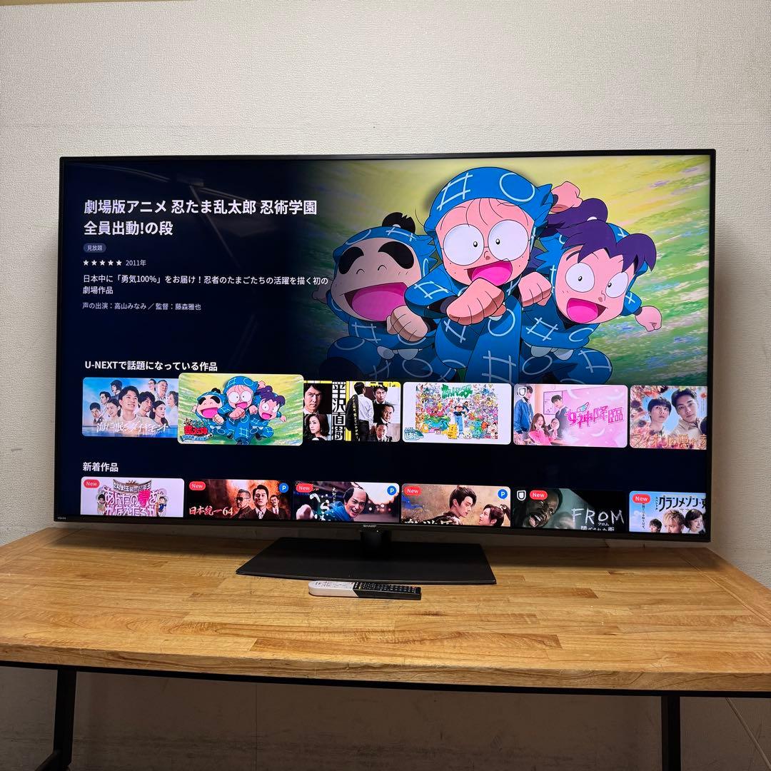 シャープ 60V型 4K 液晶テレビ AQUOS 4T-C60CN1 20年製