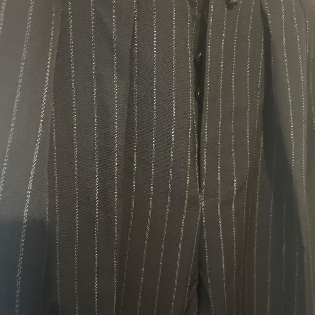 即完 NEAT チョークストライプ グランピアンズウールデーパードスラックス