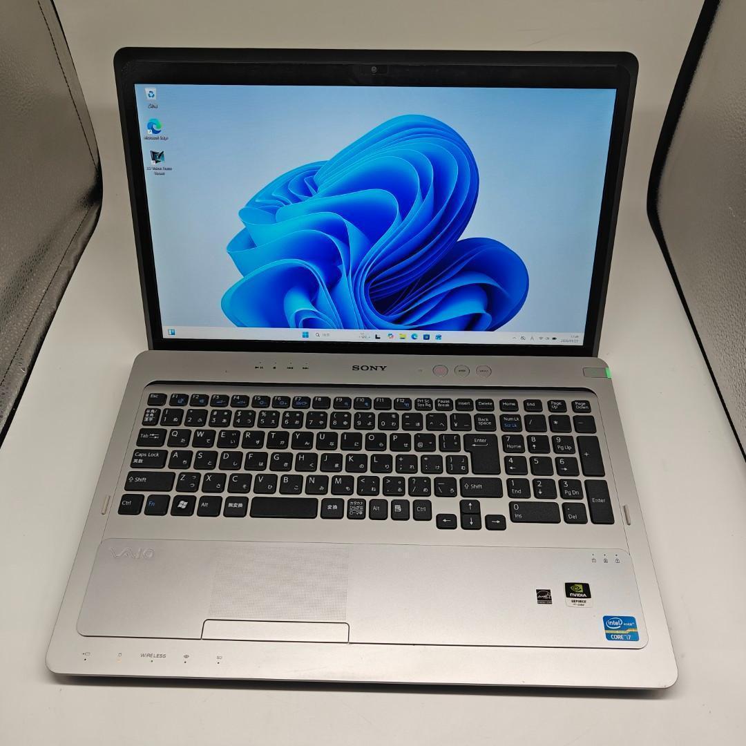 【VAIO】高性能i7 SSD256GB 16GB シルバー 大型ノートPC