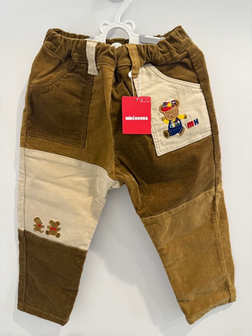【美品】ミキハウスベア　コーデュロイパンツ　長ズボン 100 秋冬