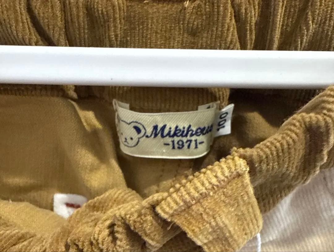 【美品】ミキハウスベア　コーデュロイパンツ　長ズボン 100 秋冬