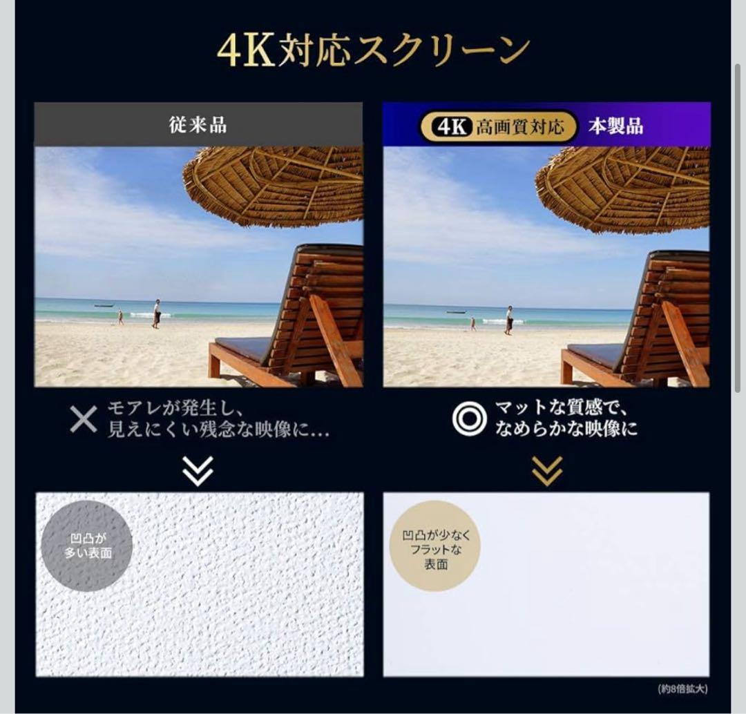 プロジェクタースクリーン 大画面 スタンド式
