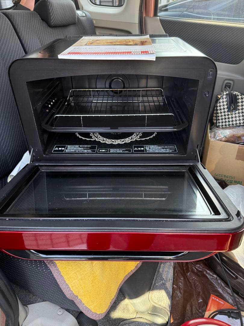 TOSHIBA オーブンレンジ レッド