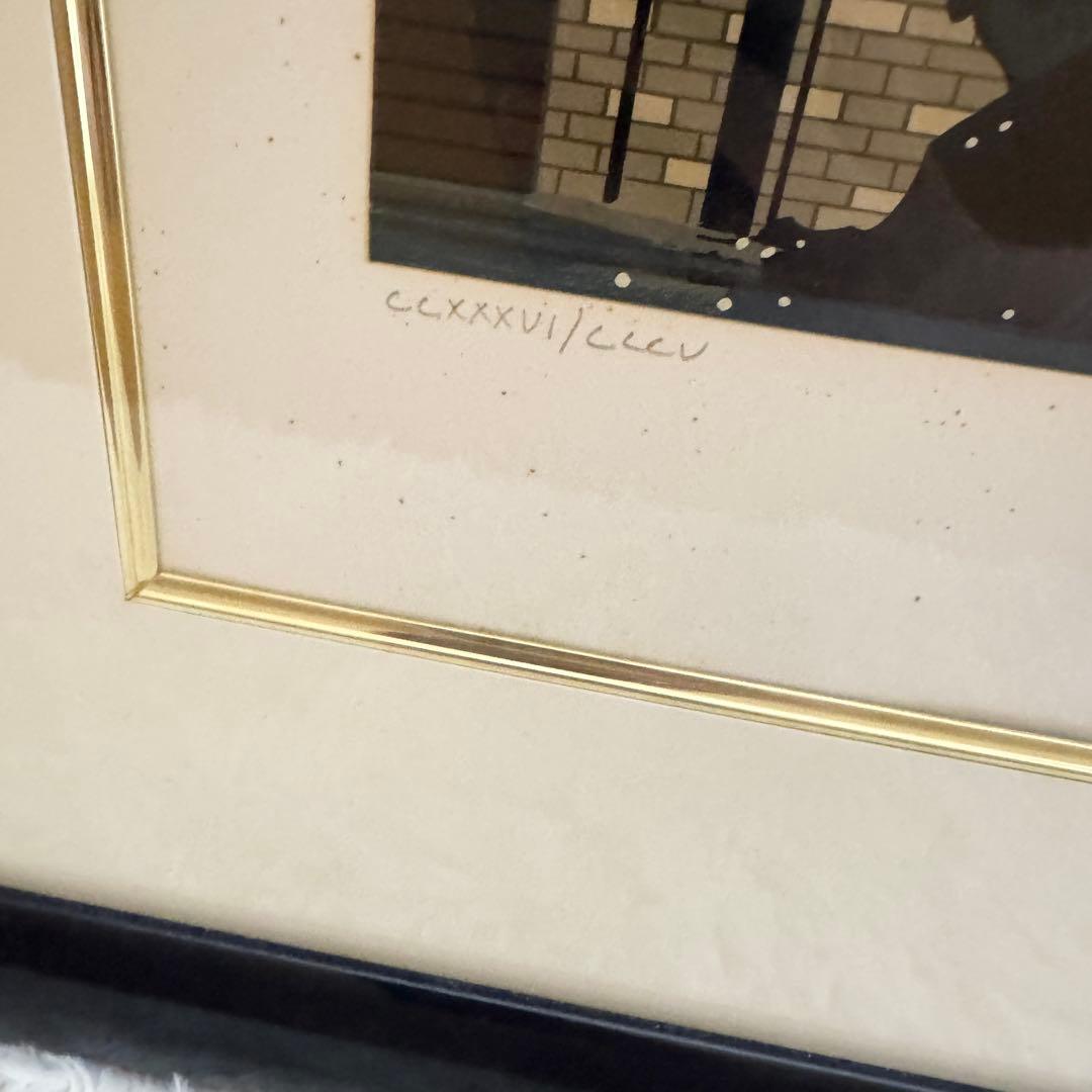 ヒロ・ヤマガタ　『コンコルド広場の噴水』シルクスクリーン