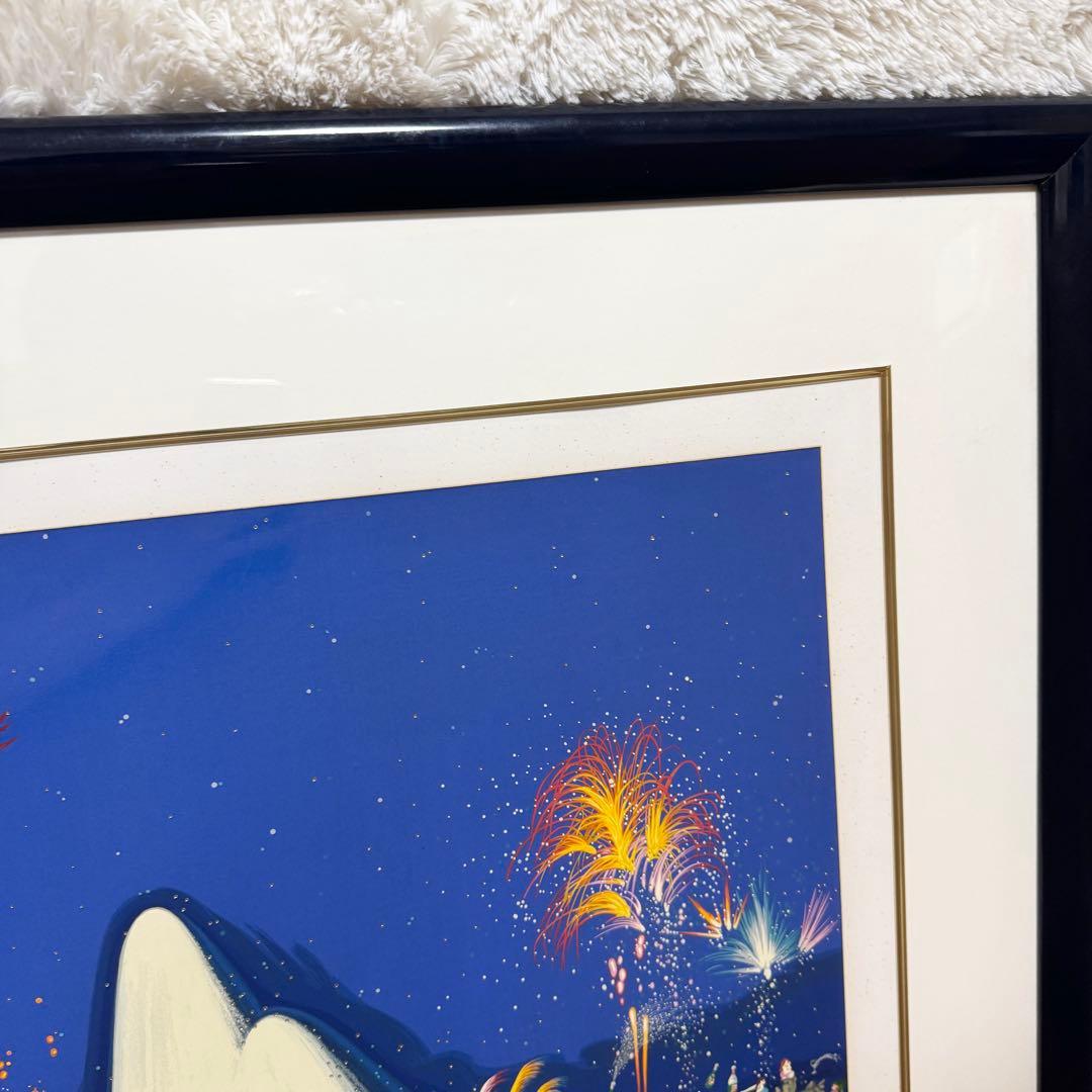 ヒロ・ヤマガタ　『コンコルド広場の噴水』シルクスクリーン