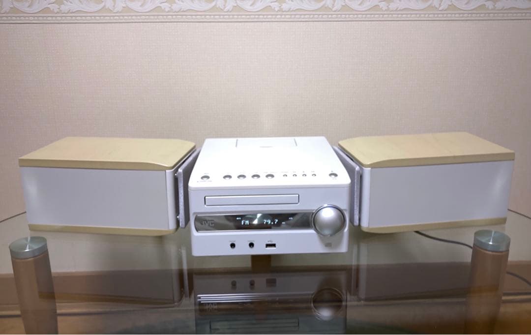 【美品】人気・JVC CA-EXS3 ウッドコーン/リモコン