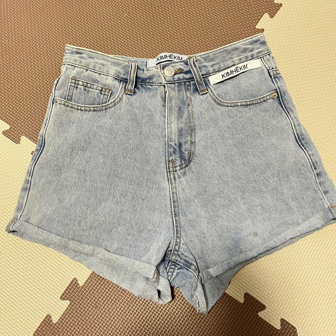 KIMHEKIM ライトブルー デニム ショートパンツ S