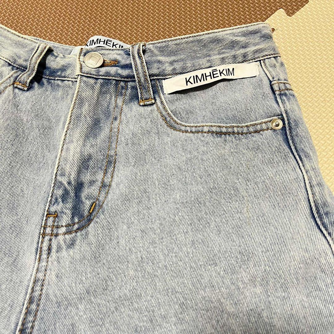 KIMHEKIM ライトブルー デニム ショートパンツ S