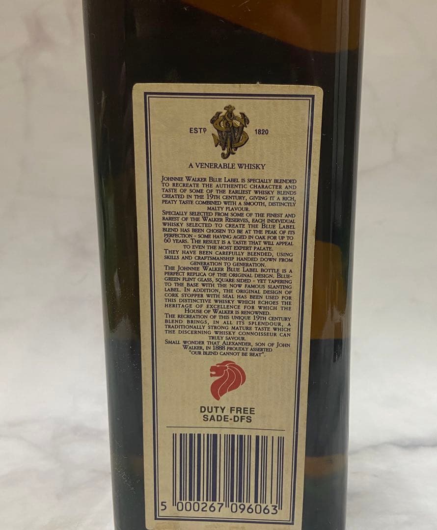 Johnnie Walker Blue Label ボトルウイスキー 75cl