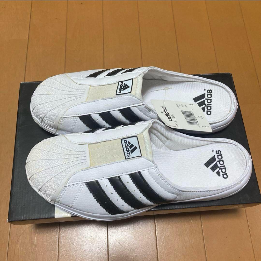 adidas スーパースタークロッグ　ホワイト/ブラック　新品　25.5センチ