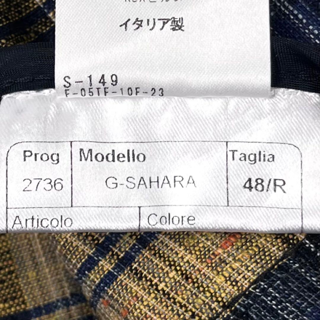 極希少 TAGLIATORE G-SAHARA タータンチェック ブレザー 48