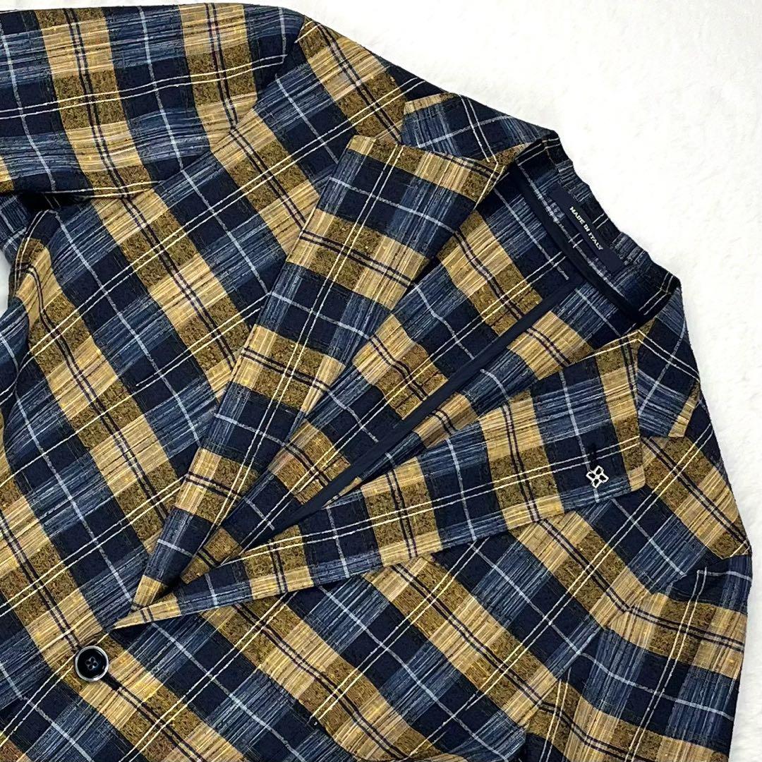 極希少 TAGLIATORE G-SAHARA タータンチェック ブレザー 48