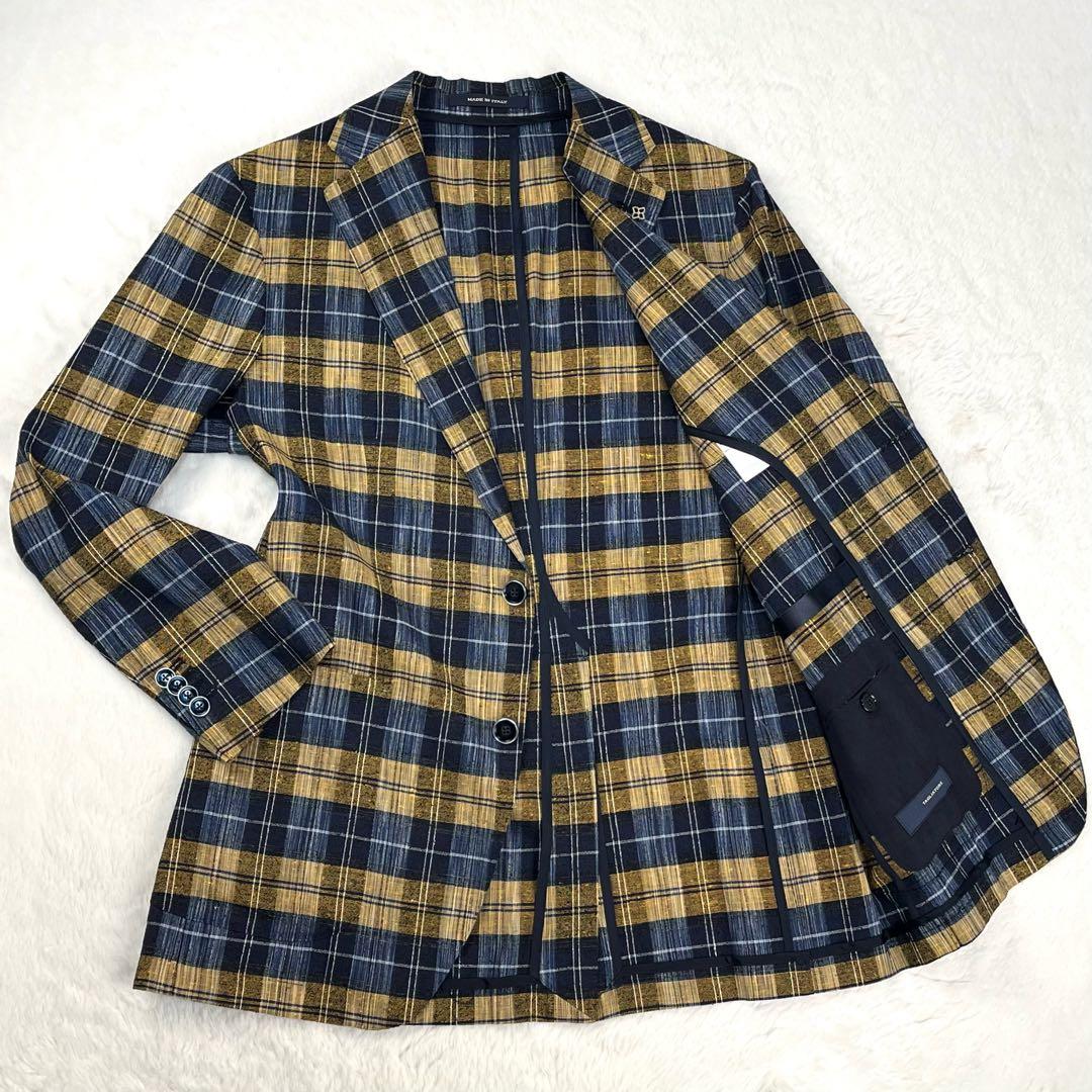 極希少 TAGLIATORE G-SAHARA タータンチェック ブレザー 48
