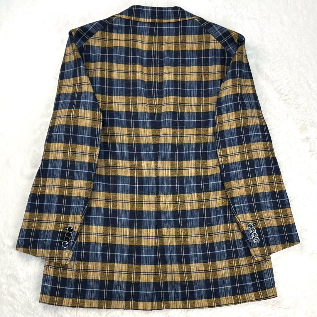 極希少 TAGLIATORE G-SAHARA タータンチェック ブレザー 48