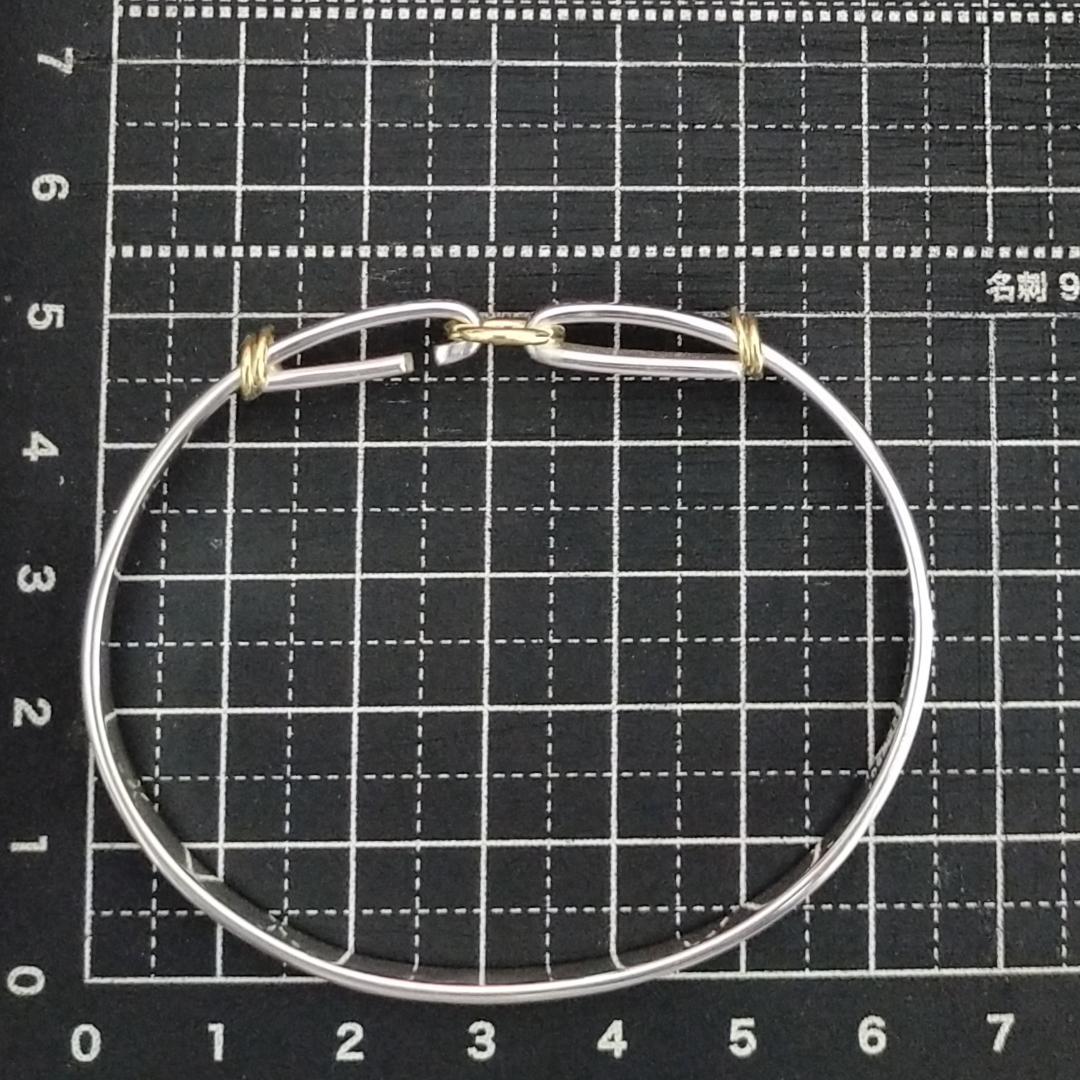 ★SALE★【ティファニー】フック　サークル　コンビ　バングル　2420