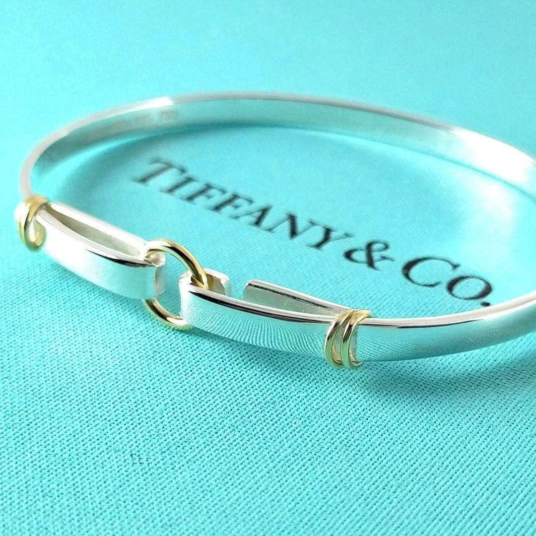 ★SALE★【ティファニー】フック　サークル　コンビ　バングル　2420