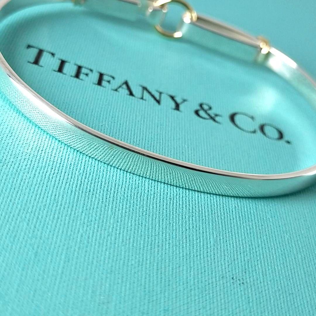 ★SALE★【ティファニー】フック　サークル　コンビ　バングル　2420