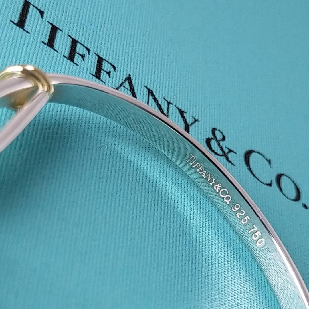★SALE★【ティファニー】フック　サークル　コンビ　バングル　2420