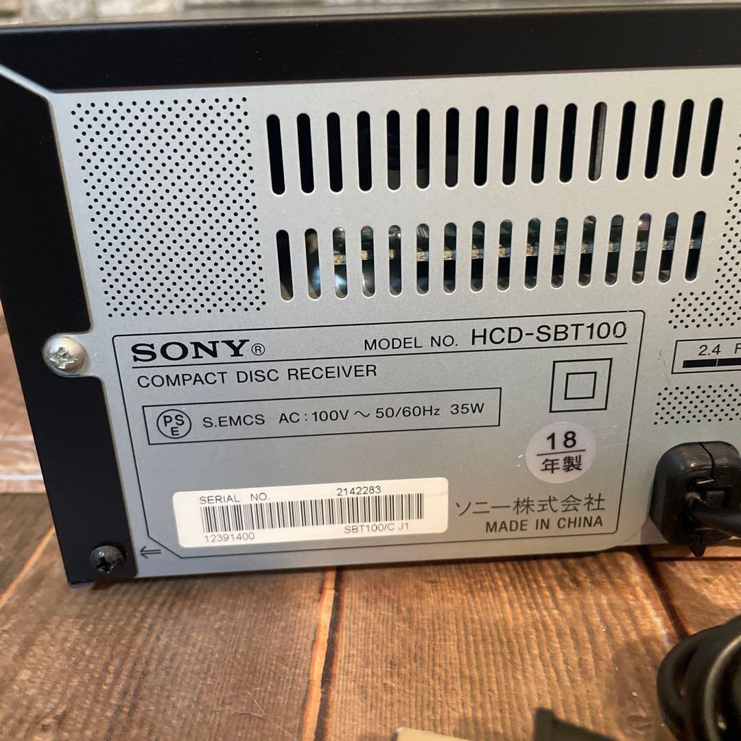 #897 SONY HCD-SBT100 CD Bluetooth ミニコンポ