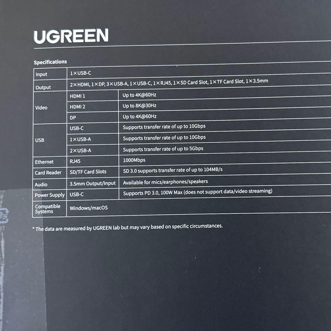 【新品】 UGREEN 12-in-1 USB Cドッキングステーション