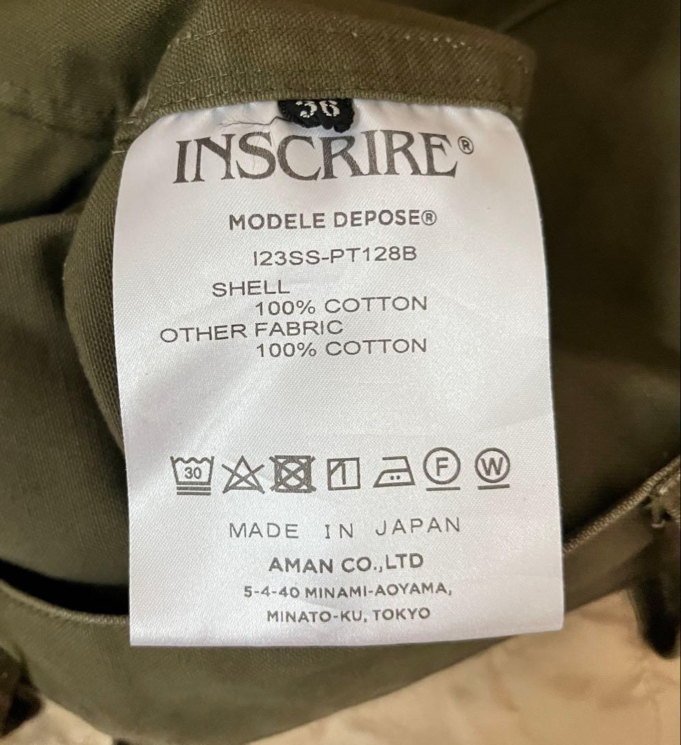 INSCRIRE DUK M65 TURN OVER カーゴパンツ